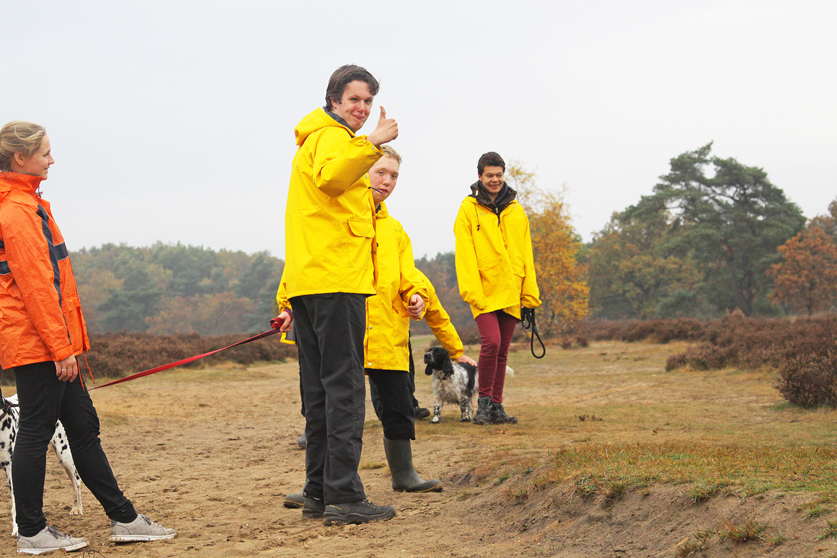 Hondenuitlaatservice van Zorgbedrijf de Roek in Otterlo.